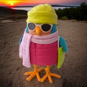 Target Featherly Friends Merry Bird Fabric Figure '24 Winter Holiday Wondershop